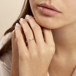 Alliance Caroline Sablee Ruban Plat Or Bicolore - Alliances Unisex | Histoire d&rsquo;Or