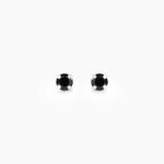 Boucles D'oreilles Puces Daria Or Blanc Oxyde De Zirconium - Clous d'oreilles Femme | Histoire d&rsquo;Or