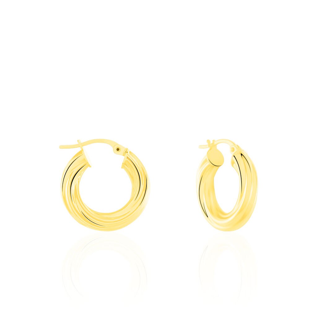 Cr&eacute;oles Yori Or Jaune - Boucles d'oreilles cr&eacute;oles Femme | Histoire d&rsquo;Or