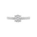 Bague Julia Or Blanc Diamant Synthetique - Bagues solitaires Femme | Histoire d’Or