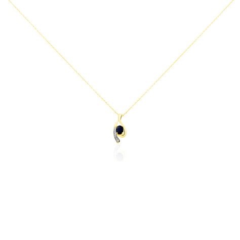 Collier Sagesse Or Jaune Saphir Et Diamant - Colliers Femme | Histoire d’Or