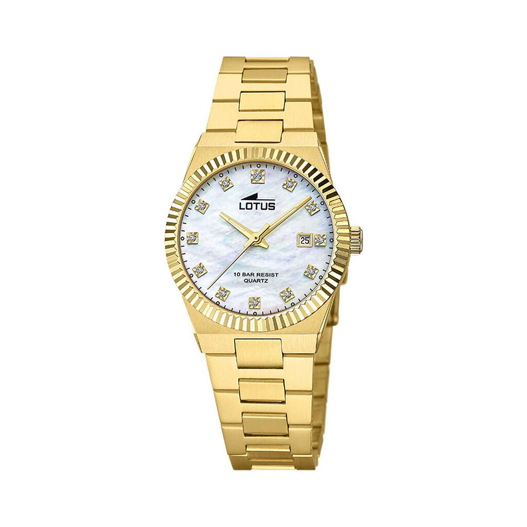 Montre Lotus Freedom Collection Nacre Blanche - Montres Femme | Histoire d&rsquo;Or