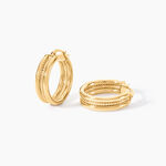 Cr&eacute;oles Dionysios Or Jaune - Boucles d'oreilles cr&eacute;oles Femme | Histoire d&rsquo;Or