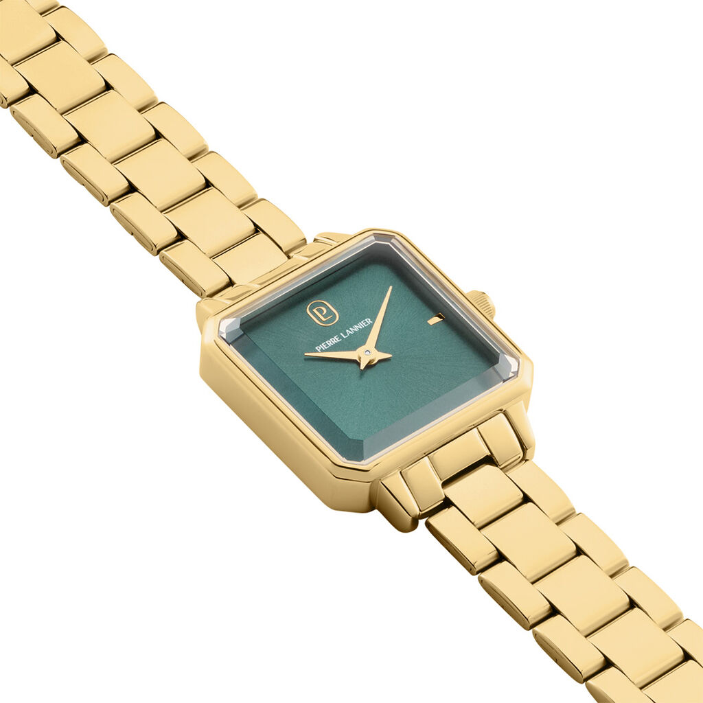 Montre Pierre Lannier Leonor Vert - F&ecirc;te des m&egrave;res Femme | Histoire d&rsquo;Or