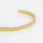 Bracelet Jonc Lilya Plaqu&eacute; Or Jaune - Bracelets joncs Femme | Histoire d&rsquo;Or
