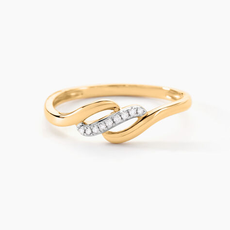 Bague Tylane Or Jaune Diamant - Bagues avec pierre Femme | Histoire d’Or