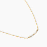 Collier Tova Argent Dor&eacute; A L'Or 750/1000 Perle De Culture - Colliers pierre  | Histoire d&rsquo;Or