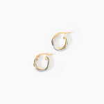 Cr&eacute;oles Tita Or Bicolore - Boucles d'oreilles cr&eacute;oles Femme | Histoire d&rsquo;Or