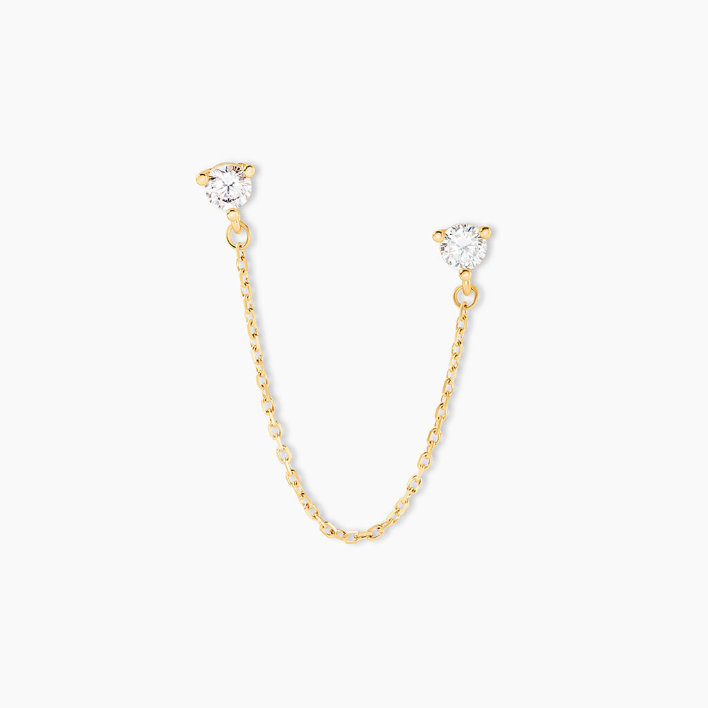 Boucle D'oreille Unitaire Pendante Viviette Or Jaune Oxyde - Piercings d'oreilles Femme | Histoire d&rsquo;Or