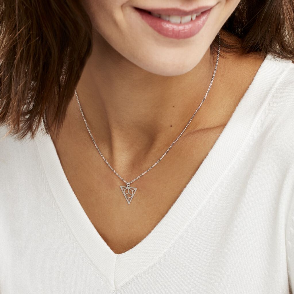 Collier Fidela Argent Blanc - Colliers fantaisie Femme | Histoire d’Or