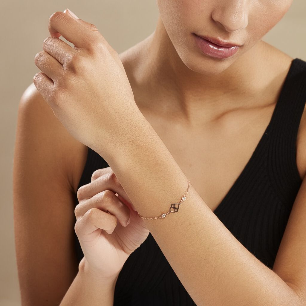 Bracelet Oumeima Argent Rose - Bracelets Femme | Histoire d’Or