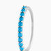 Bague Goddess Argent Blanc Turquoise - Bagues avec pierre Femme | Histoire d’Or