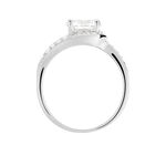 Bague Melisse Argent Blanc Oxyde De Zirconium - Bagues solitaires Femme | Histoire d&rsquo;Or