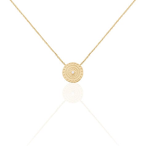 Collier Carmina Plaqué Or Jaune Oxyde De Zirconium - Colliers fantaisie Femme | Histoire d’Or