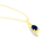 Collier Sagesse Or Jaune Saphir Et Diamant - Colliers Femme | Histoire d&rsquo;Or