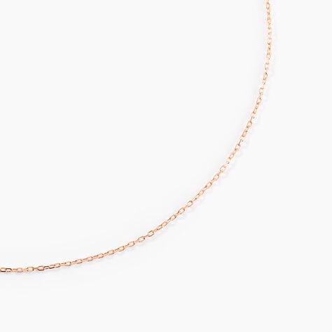 Chaîne Igoa Maille Forçat Diamantee Or Rose - Chaines Femme | Histoire d’Or
