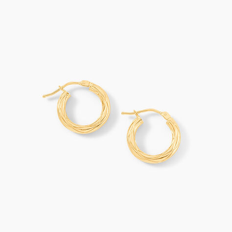 Cr&eacute;oles Anantha Or Jaune - Boucles d'oreilles cr&eacute;oles Femme | Histoire d&rsquo;Or