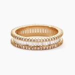 Bague Plaqu&eacute; Or Gallez Oxydes De Zirconium - Bagues avec pierre Femme | Histoire d&rsquo;Or