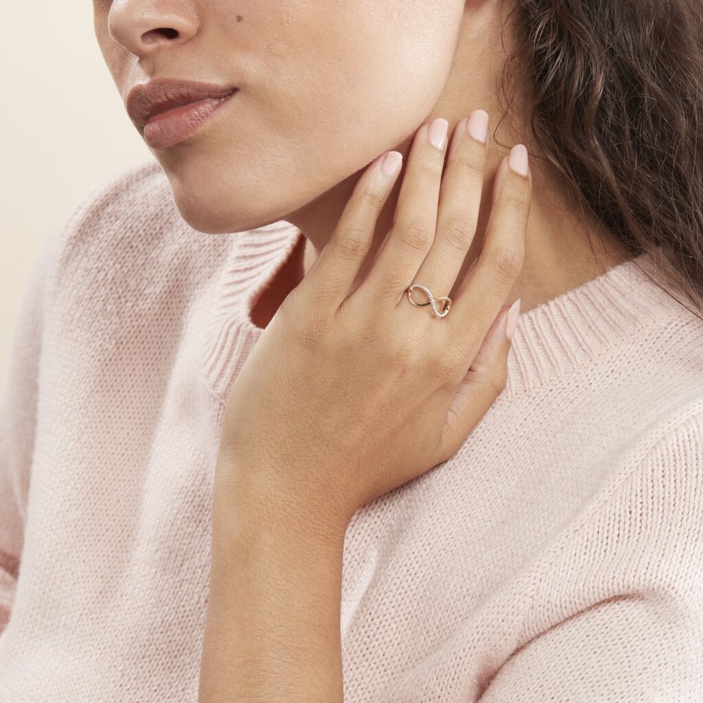 Bague Varina Or Jaune Diamant - Bagues avec pierre Femme | Histoire d’Or