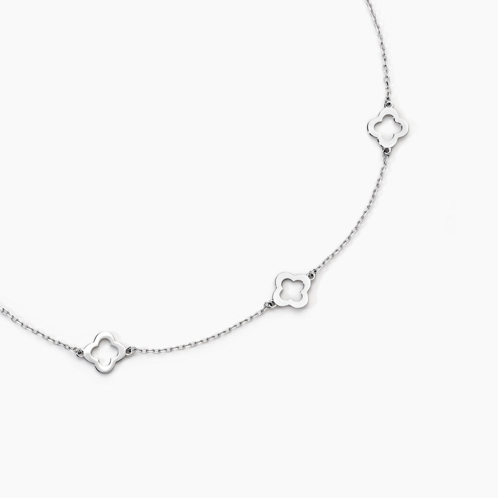 Collier Tavie Argent Blanc - Colliers fantaisie Femme | Histoire d’Or