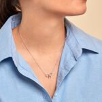 Collier Fatim Argent Blanc - Colliers fantaisie Femme | Histoire d&rsquo;Or