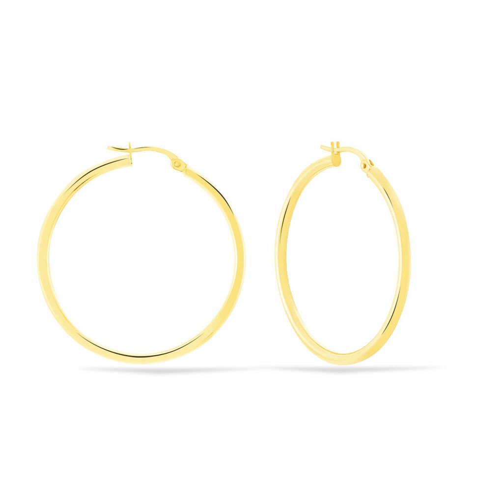 Créoles Verania Or Jaune - Boucles d'oreilles créoles Femme | Histoire d’Or