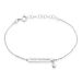 Bracelet Argent Blanc Sameera Agate - Bracelets fantaisie Femme | Histoire d’Or