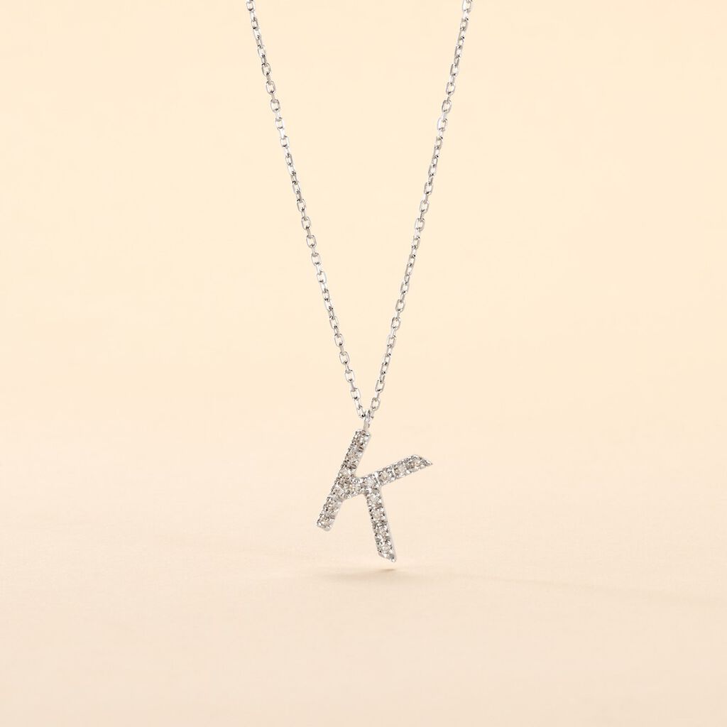 Collier Oran Or Blanc Diamant - Colliers Femme | Histoire d’Or