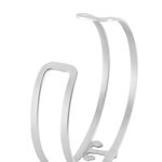 Bracelet Jonc Meysa Acier Blanc Strass - Bracelets joncs Femme | Histoire d&rsquo;Or