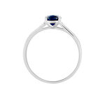 Bague Crista Or Blanc Saphir Et Diamant - Bagues solitaires Femme | Histoire d&rsquo;Or