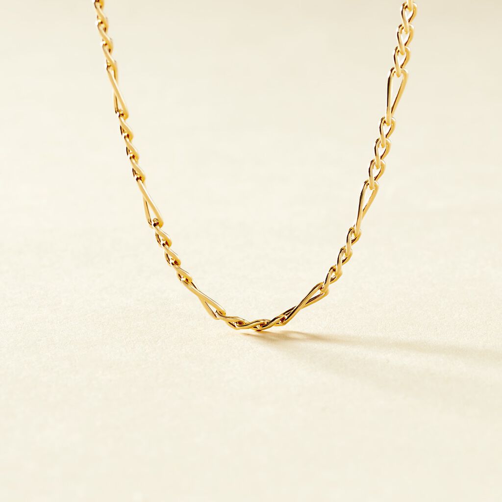 Chaîne Valene Maille Alternée 1/3 Or Jaune - Chaines Femme | Histoire d’Or