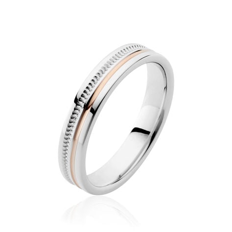 Alliance Viktorina Ruban Plat Or Bicolore - Alliances Unisex | Histoire d’Or