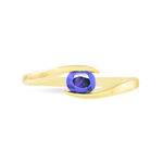 Bague Camilia Or Jaune Tanzanite - Bagues solitaires Femme | Histoire d&rsquo;Or