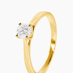 Bague Solitaire One Or Jaune Diamant - Bagues solitaires Femme | Histoire d&rsquo;Or