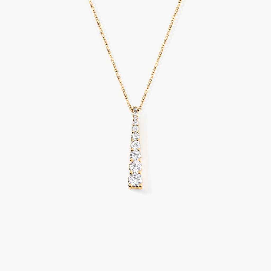 Collier Plaqu&eacute; Or Beisiris Oxydes De Zirconium - Colliers Femme | Histoire d&rsquo;Or