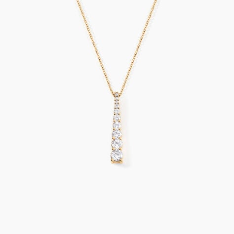 Collier Plaqu&eacute; Or Beisiris Oxydes De Zirconium - Colliers Femme | Histoire d&rsquo;Or