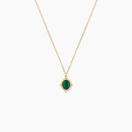 Collier Lucky Gems Or Jaune Malachite - Colliers Femme | Histoire d&rsquo;Or