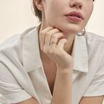 Bague Cupidon Or Blanc Diamant - Bagues solitaires Femme | Histoire d&rsquo;Or