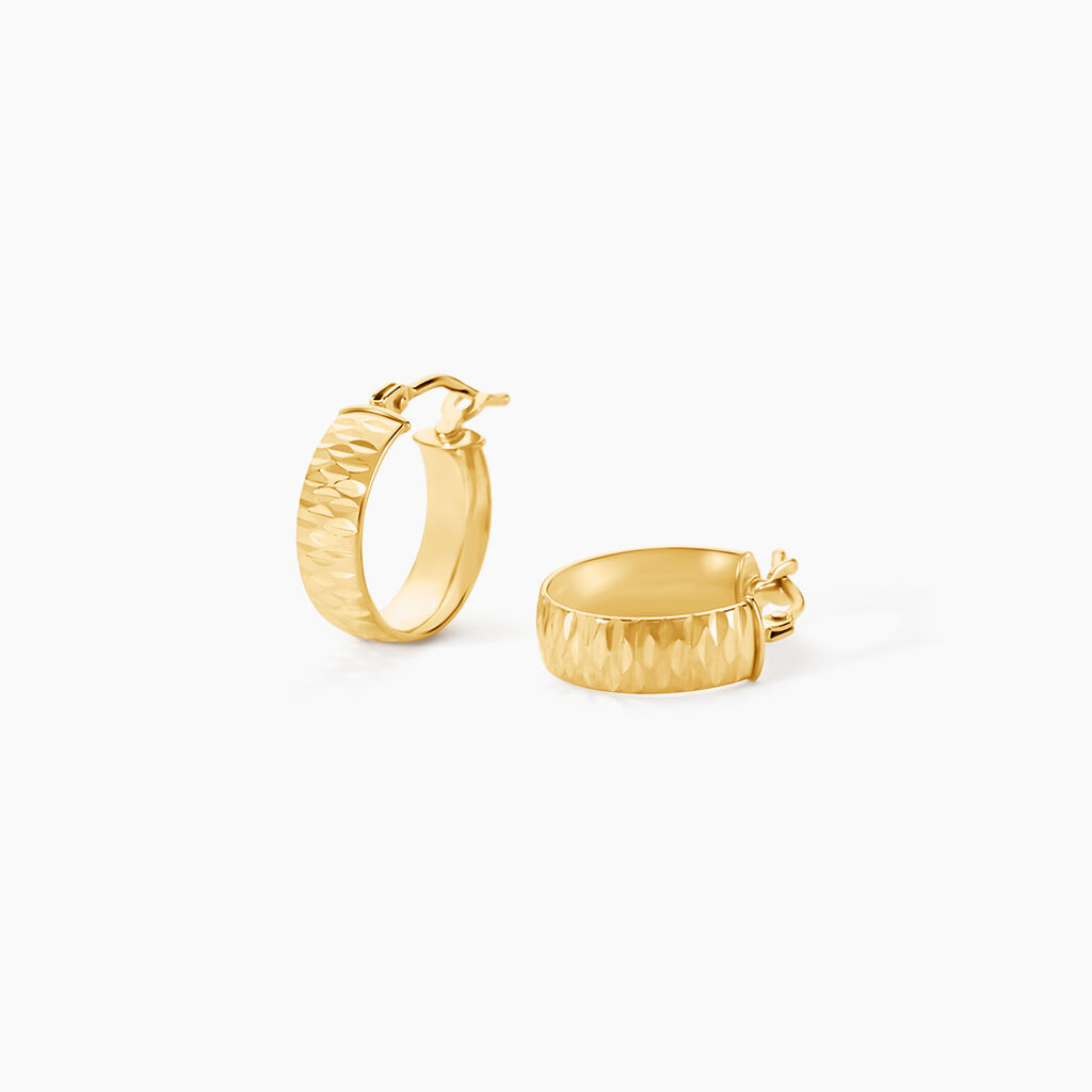 Créoles Asma Or Jaune - Boucles d'oreilles créoles Femme | Histoire d’Or