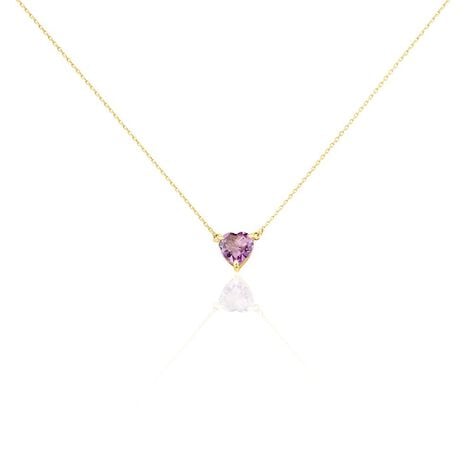 Collier Tender Love Or Jaune Améthyste - Colliers Femme | Histoire d’Or
