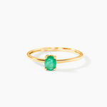 Bague Lily Or Jaune Emeraude -  Femme | Histoire d&rsquo;Or