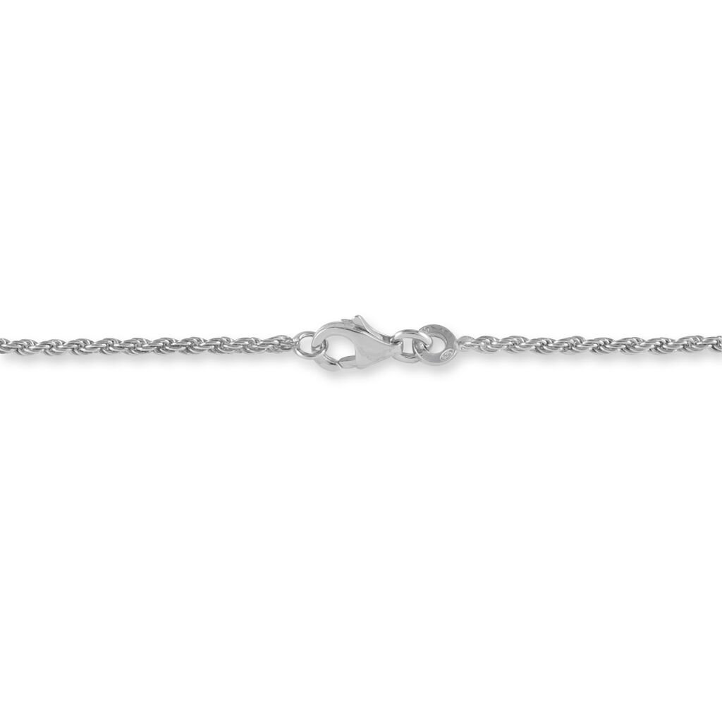 Bracelet Cacilda Maille Corde Argent Blanc - Bracelets chaîne Femme | Histoire d’Or