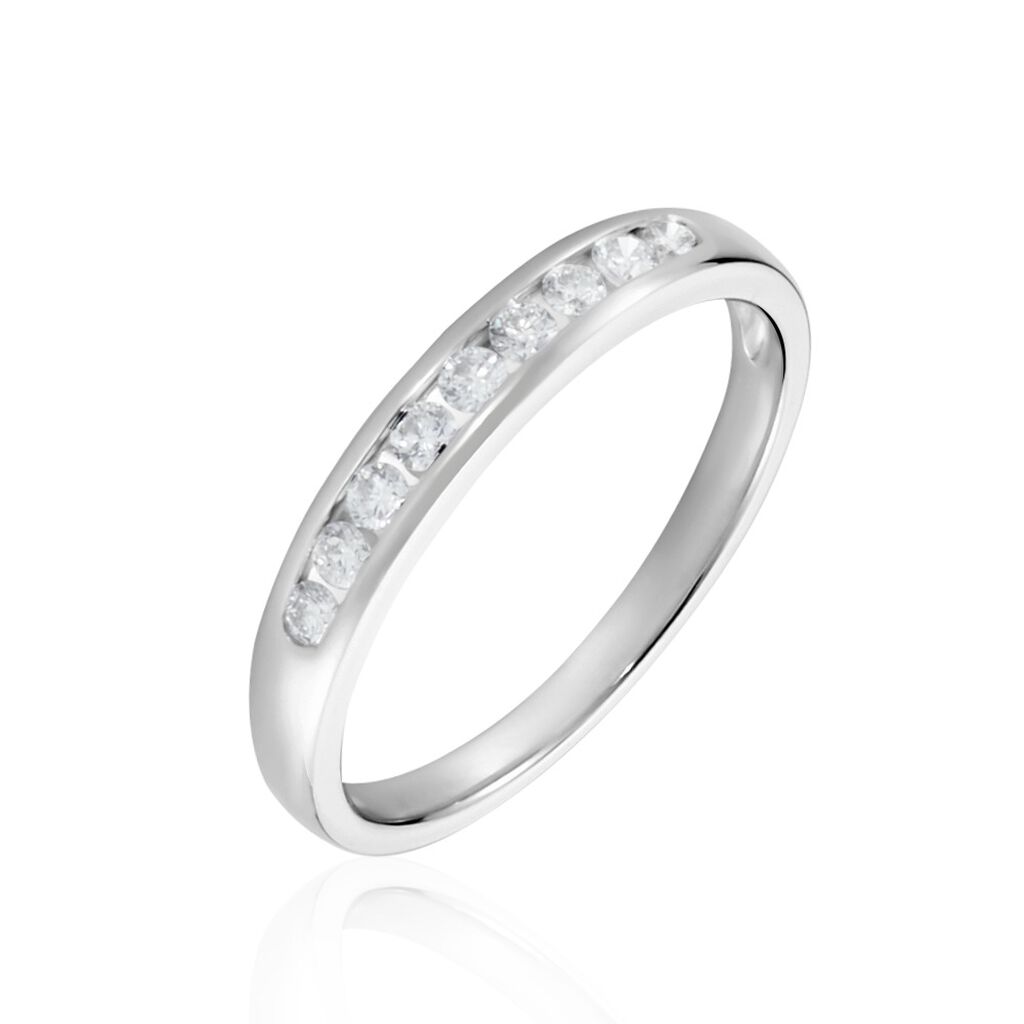 Alliance Giulia Or Blanc Diamant - Alliances Femme | Histoire d’Or