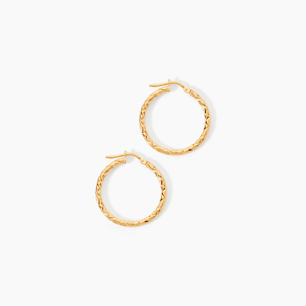 Cr&eacute;oles Cayla Or Jaune - Boucles d'oreilles cr&eacute;oles Femme | Histoire d&rsquo;Or
