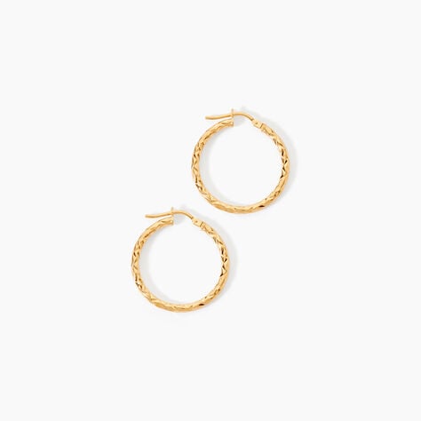 Cr&eacute;oles Cayla Or Jaune - Boucles d'oreilles cr&eacute;oles Femme | Histoire d&rsquo;Or