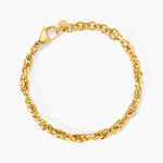 Bracelet Lady Code Acier Jaune - Bracelets cha&icirc;ne Femme | Histoire d&rsquo;Or