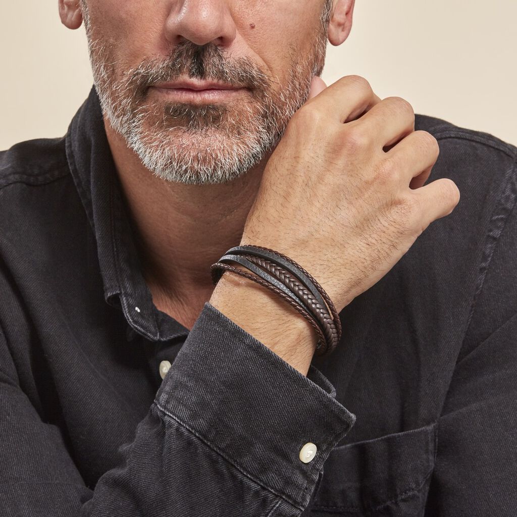 Bracelet Jourdan Byron Acier Blanc - Bracelets Homme | Histoire d’Or