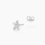 Boucles D'oreilles Puces Darline Argent Blanc Oxyde De Zirconium - Boucles d'oreilles fantaisie Femme | Histoire d&rsquo;Or