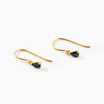 Boucles D'Oreillesucles D'Oreilles D&eacute;pareill&eacute;es Pluie D'Eclat Or Jaune Saphir - Boucles d'oreilles Femme | Histoire d&rsquo;Or