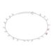Chaîne De Cheville Carolaine Argent Blanc Oxyde De Zirconium - Chaînes de cheville Femme | Histoire d’Or